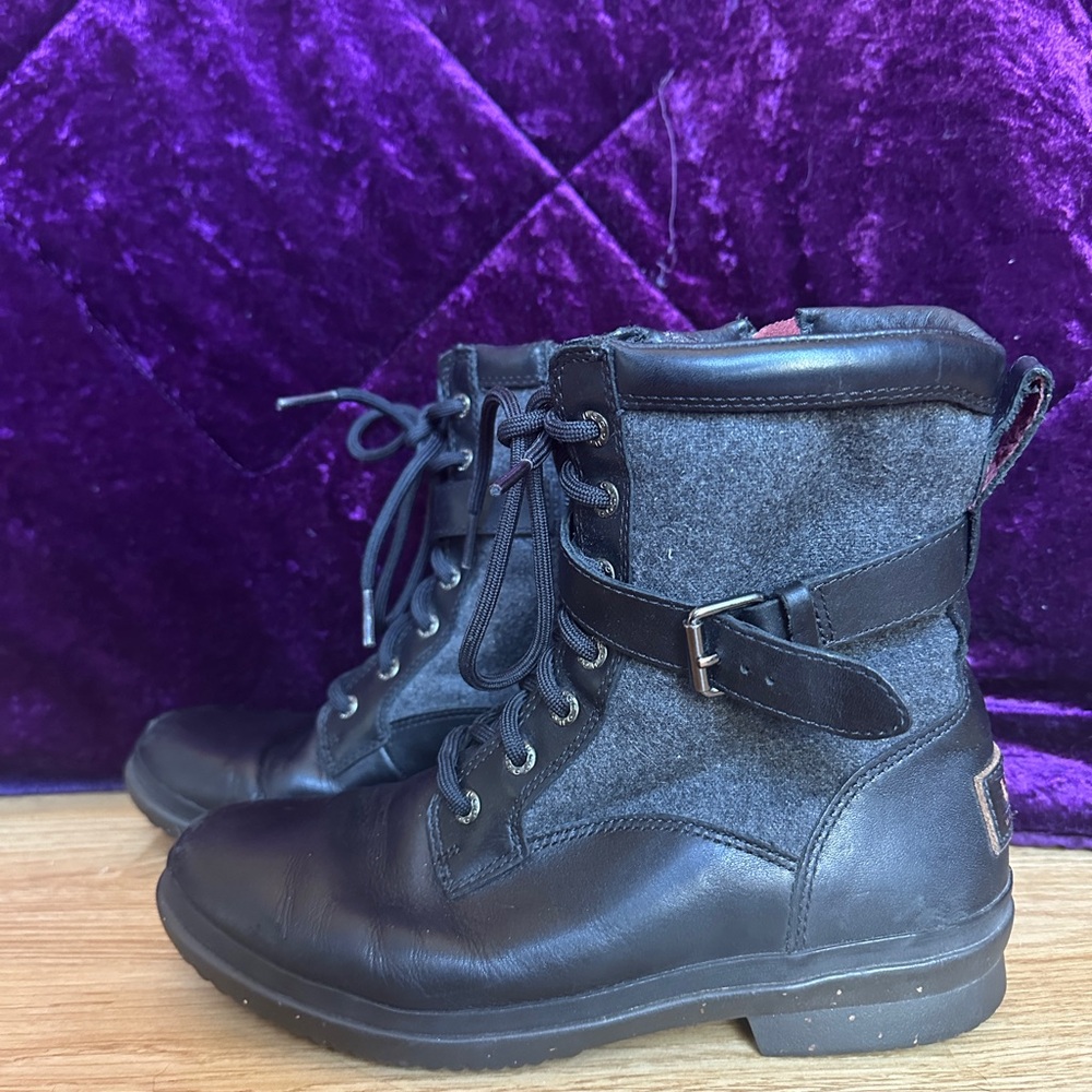 UGG Black and Gray Kesey Waterproof Boots